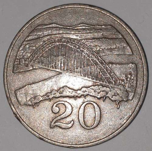 1980 - 20 CENT COIN - ZIMBABWE - (Copper-Nickel)